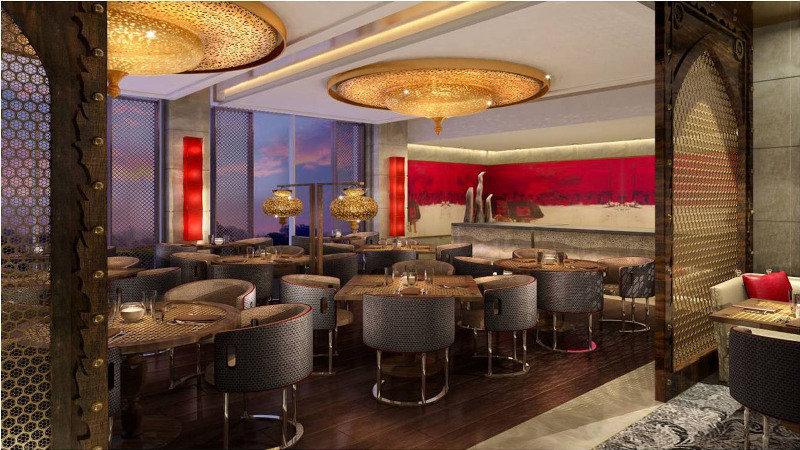 فندق ذا ليلا أمبيانس كونفينشن دلهي نيودلهي المطعم الصورة The interior of the restaurant